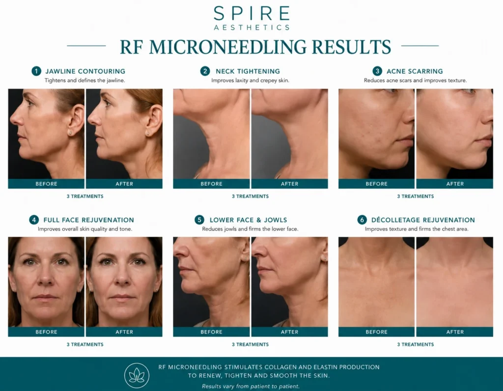 RF Microneedling Skin tightening Stoke upon Trent results